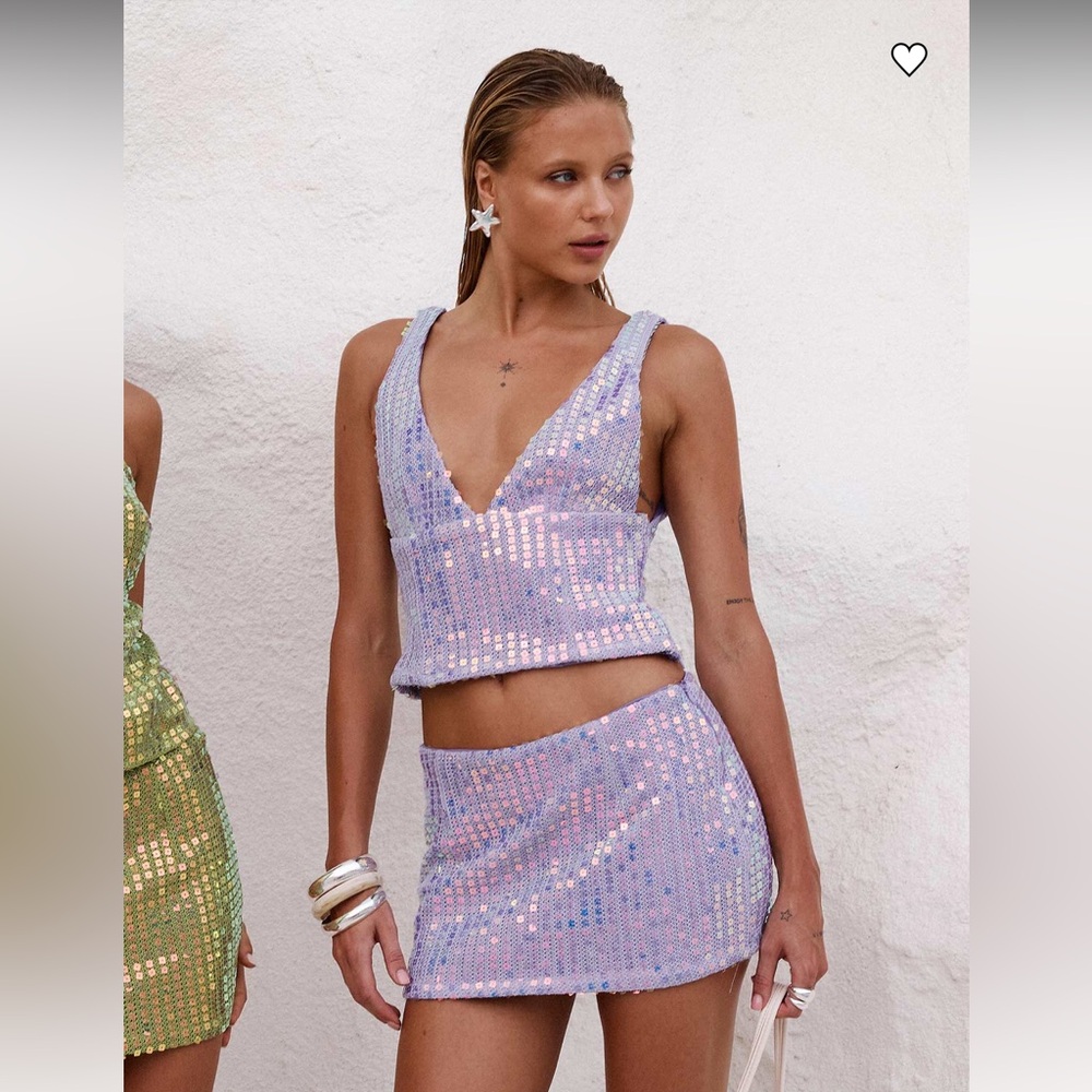 Princess Polly Purple Sequin set
